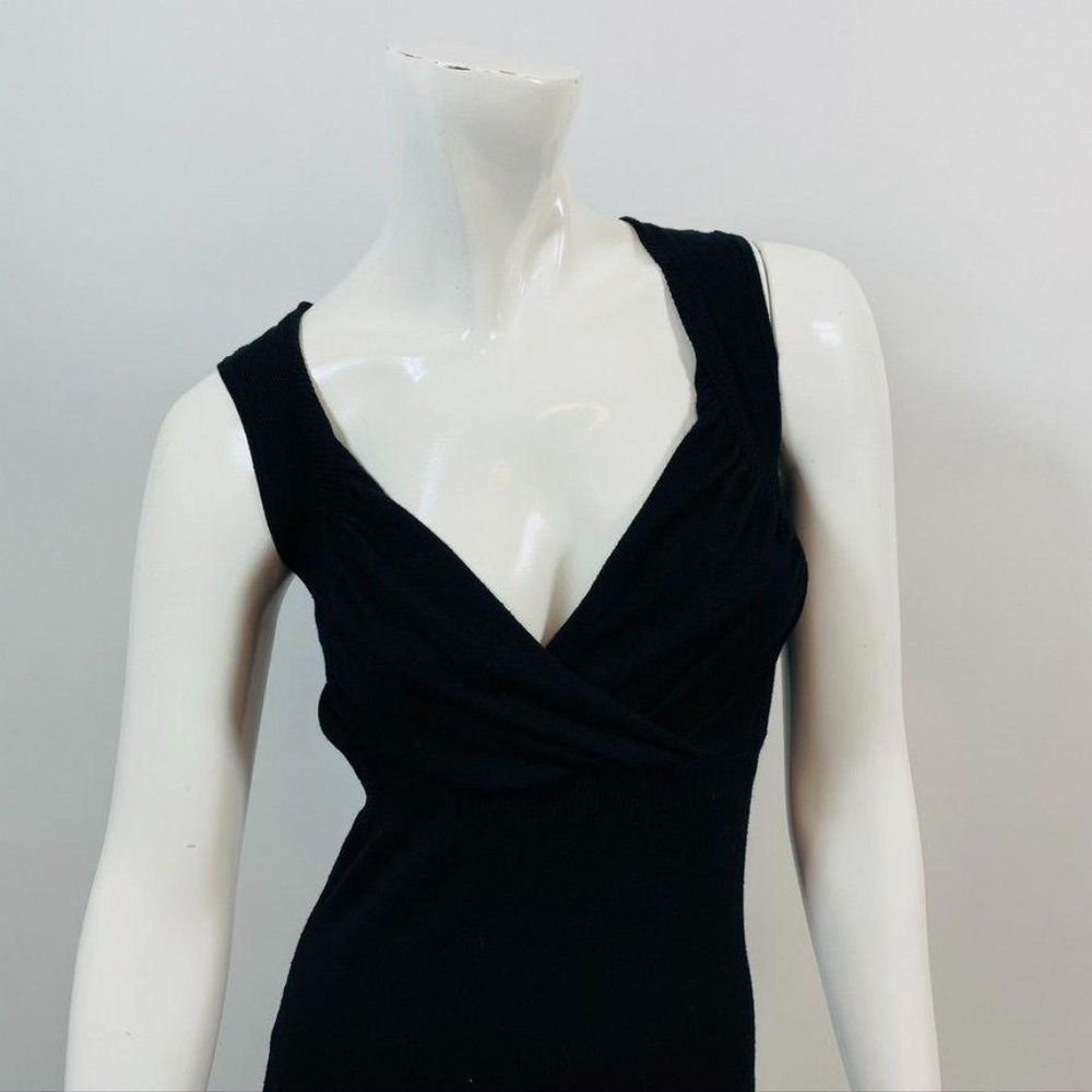 Desigual Black Knit Floral Embroidered Dress - Picture 2 of 8